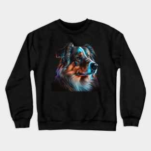 Neon Australian Shepard Crewneck Sweatshirt